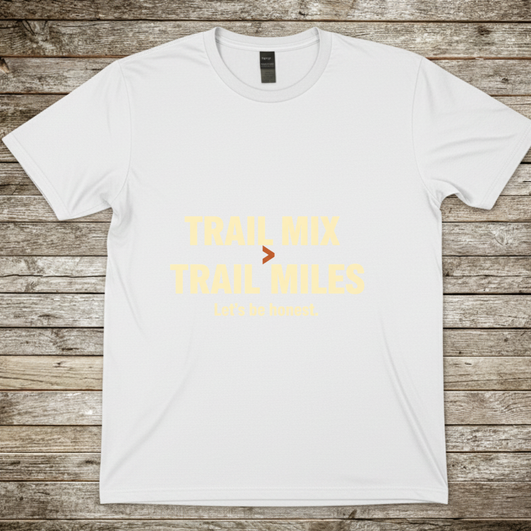 Printify T-Shirt White / S Trail Mix, Trail Miles T-Shirt Trail Mix, Trail Miles T-Shirt