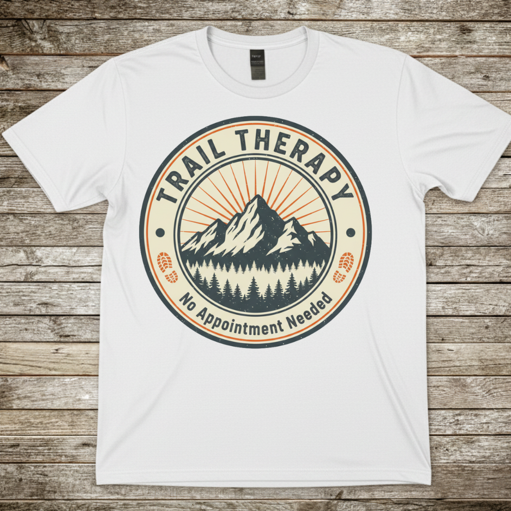 Printify T-Shirt White / S Trail Therapy T-Shirt Trail Therapy T-Shirt