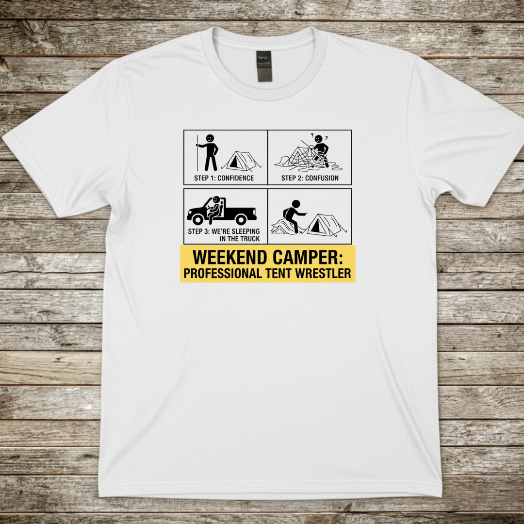 Printify T-Shirt White / S Weekend Camper T-Shirt Weekend Camper T-Shirt