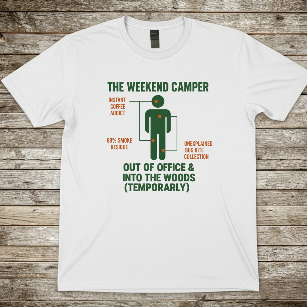 Printify T-Shirt White / S Weekend Camper T-Shirt Weekend Camper T-Shirt